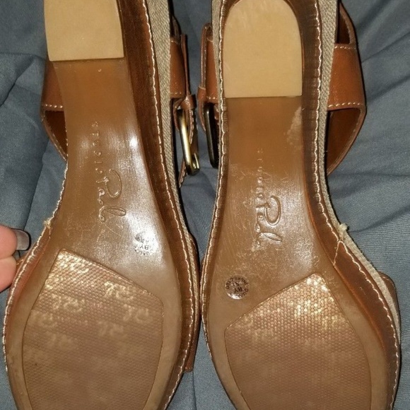 Tan Summer Wedge Sandals - Picture 5 of 5